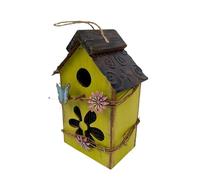Hanging Bird House, Bird House Pendant, Wooden Birdhouse Outside Hanging Bird Nest, Decorative Bird Cage, Outdoor Bird Hut Bird Lovers G-ift For Fence Trees Yard Garden Ornaments