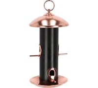 Hanging Bird Seed Dispenser Black Copper Fallen Fruits Multi One Size