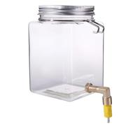 Hanging Bird Water Feeder 520ML Plastic Leakproof Parrot Water Dispenser | 12 x 7.5 cm, Clear Plastic, Hanging Cage Use