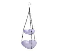 ＡＷＨＡＯ Hanging Birdfeeder Outdoor Bird Bathroom Resident Feeder Bowl Garden Requirement for Outdoor Terrace, Purple