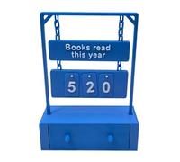 Hanging Book Counter with Number Display and Drawer Reading Trackers for Libraries Schools Home Use Compacts Design Teacher Librarians Book Trackers