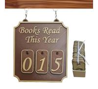 Hanging Bookshelf Counter Bookish Decor, Personalized Hanging Bookshelf Nook Decor, Wood Modern Book Presents For Book Lovers, Library Decors, Decorative Books Accessories