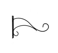 Hanging Bracket Hooks Hanger Wall Bird Flower Pot Basket Planter Lantern Metal Feeder Chime Wind Mount Hook Garden Decor Hanging Basket Brackets(Color1)