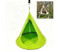 Hanging Butterfly Chair with Mosquito Net, Waterproof Portable Hammock Swing, 220lb Weight Capacity, Easy Setup for Outdoor Travel Beach Garden Relaxation Brown