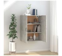 (Concrete grey) vidaXL Hanging Cabinet Floating Cabinet Wall Storage Cabinet Engineered Wood