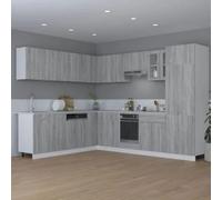 Hanging Cabinet Kitchen Cupboard Storage Shelf Organiser Engineered Wood vidaXL
