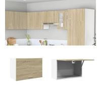vidaXL Hanging Cabinet Wall Mounted Storage Cabinet Sonoma Oak Engineered Wood