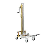Hanging Cabinet Lifter, Manual Pallet Stacker, Plasterboard Panel Hoist Jack Tool, Height Adjustable, 80kg Capacity for Warehouse Factory Installation
