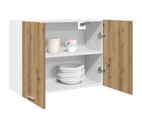 Hanging Cabinet Lyon Artisan Oak 80x31x60 cm Engineered Wood Berkfield Home Brown One Size