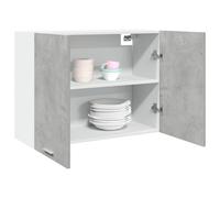 Hanging Cabinet Lyon Concrete Grey 80x31x60 cm Engineered Wood Berkfield Home Grey One Size
