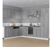 vidaXL Hanging Cabinet Lyon Grey Sonoma 29.5x31x60 cm Engineered Wood