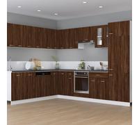 Vidaxl Hanging Cabinet Brown Oak 29.5X31X60 Cm Engineered Wood