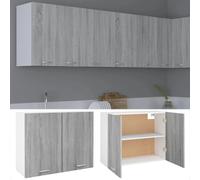 vidaXL Hanging Cabinet Lyon Grey Sonoma 80x31x60 cm Engineered Wood