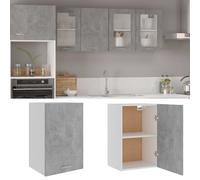 Vidaxl Hanging Cabinet Lyon Concrete Grey 39.5X31X60 Cm Engineered Wood