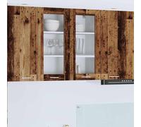 Hanging Cabinet Old Wood 80 x 31 x 80 cm Engineered Wood Modern Slim Wall Unit 1