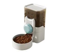 Hanging Cage Automatic Pet Food Water Dispenser 1000ml Small Pet Food Bowl Water Bottle Dispenser Pet Feeder and Waterer Set for Rabbit Puppy Cats Ferret Small Dogs Cats
