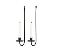 Hanging Candle Holders | Pillar Candle Wall Sconces | Modern Candle Sconces | Set of Two Metal Wall Art Pillar Candle Holder for Bedroom, Dining Room, Living Room, Decor
