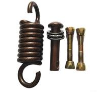 Hanging Capacity Chair 250 Brown/White Spring Metal Heavy-Duty for Hook Swing Kg with Egg Accessory Rotating Silencer Bearings - Buckle