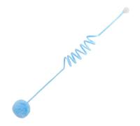 Hanging Cat Fishing Rod 2025 Interactive Cat Fishing Toy, Retractable Cat Feather Toy, Upgrade for Self-Playing Hanging, Stretchy Cat Feather with Bell, (Blue, One Size)
