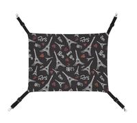 Hanging Cat Hammock Bed - Adjustable Heart Eiffel Towers Swing for Dog Ferret Rabbits Small Animals Pet for Cat Accessories with Hooks