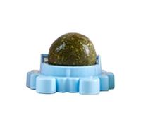 Hanging Catnip Ball,Crab Shape Cat Edible Balls Toys Catnip Wall Roller for Cats Lick - Teeth Grinding Chew Toy Interactive Toys for Adult Cats