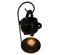 Hanging Cauldron Oil Burner, Essential Fragrance Wax Melts Burner, Aroma Diffuser Candle Tealight, Tea Light Holder, Black Essential Oil Incense Aroma Diffuser Home Decor, 1/2pcs