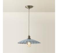 Hanging Ceiling Light Pendant Adjustable Light Metal Scallop Shade Living Room