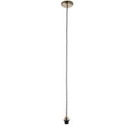Hanging Ceiling Pendant Light Antique Brass Cable Lamp Shade Bulb Holder & Rose
