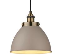 Loops Hanging Ceiling Pendant Light GREY & TARNISHED BRASS Industrial Lamp Bulb Holder Loops Grey
