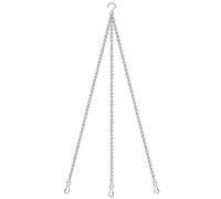 Hanging Chain 24 Inch 304 Stainless Steel Rust-Proof Metal Replacement Chain Hangers Non-Rust Made Specifically for Hanging Outdoor Plants/Flower Baskets/Pots/Bird Feeder/Wind Chimes/Stained Glass