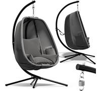 Hanging chair Alvie grey 190x140x110cm