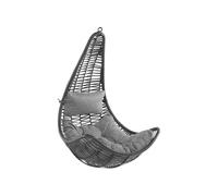 Beliani Hanging Chair Atri Ii Pe Rattan Black