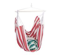 Hanging chair Boho Swing Seat Freestanding Hammock Striped Lightweight Cotton