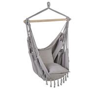 Beliani Hanging Chair Bonea Cotton Light Grey