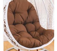Hanging Chair Cushion, Egg Swing Chair Pad, Rattan Outdoor Cushion for Balcony, Patio & Garden - Integrated Design, Comfortable & Stylish (Brown)