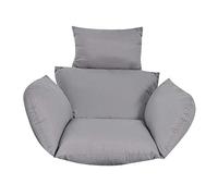 Hanging Chair Cushion, Garden Swing Cushion, Cushion for Rocking Chair with Anti-Slip Strap, Hammock Chair Seat Cushion for Hanging Basket Armchair Hanging Swing, Gray