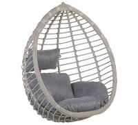 Hanging Chair TOLLO PE Rattan Grey
