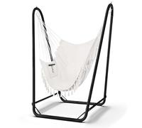 Hanging Chair with Frame, Maximum Load 160 kg, Robust Hanging Swing with Stand for Indoor and Outdoor Use, Sturdy, Hanging Chair Outdoor with Frame