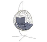 Hanging Chair with Stand ARCO Fabric White