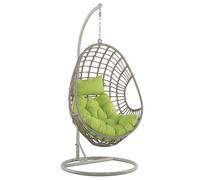 Hanging Chair with Stand ARPINO PE Rattan Beige