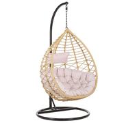 Hanging Chair with Stand ARSITA PE Rattan Natural