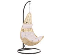 Hanging Chair with Stand ATRI PE Rattan Natural