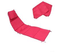 Hanging Chaise Lounge Replacement Curved Patio Swing Seat Pad with Canopy Weather Resistant Polyester Fabric Cover for Floating Porch Swing Garden Furniture(Red)