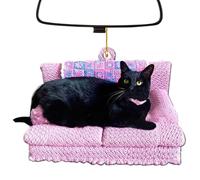 Hanging Christmas Decorations at Home: Meet Your Needs of Christmas Decorations, Cute Cat on the Sofa, Cat Pendant Decoration for Party | Wedding, Friends or Neighbors