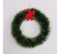 Hanging Christmas Garland 35cm Green Artificial Wall Ornament(Green)