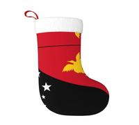 Hanging Christmas Stocking 18" Large Xmas Socks Flag of Papua New Guinea Print Design,for Fireplace Family Holiday Decor Gift