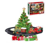 Hanging Christmas Train Set, Hanging Train Toys Around Under The Christmas Tree, with Light and Music, Easy to Assemble, Ideal Xmas Holiday Decoration for Homes