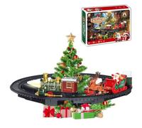 Hanging Christmas Train Set, Hanging Train Toys Around Under The Christmas Tree, with Light and Music, Easy to Assemble, Ideal Xmas Holiday Decoration for Homes