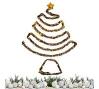Hanging Christmas Tree, Wall Christmas Tree | Handmade Illuminated - Christmas Decoration, Parties, Decorative Accessories, Space Saving Tree Decoration for Hanging for Home and