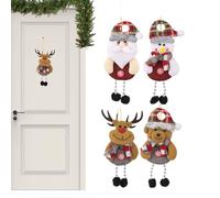 Hanging Christmas Tree | with Bell - Fabric Snowman Decor for Tree - Window Sill for Fireplace Living Room Bedroom Balcony Garden Coffee Shop